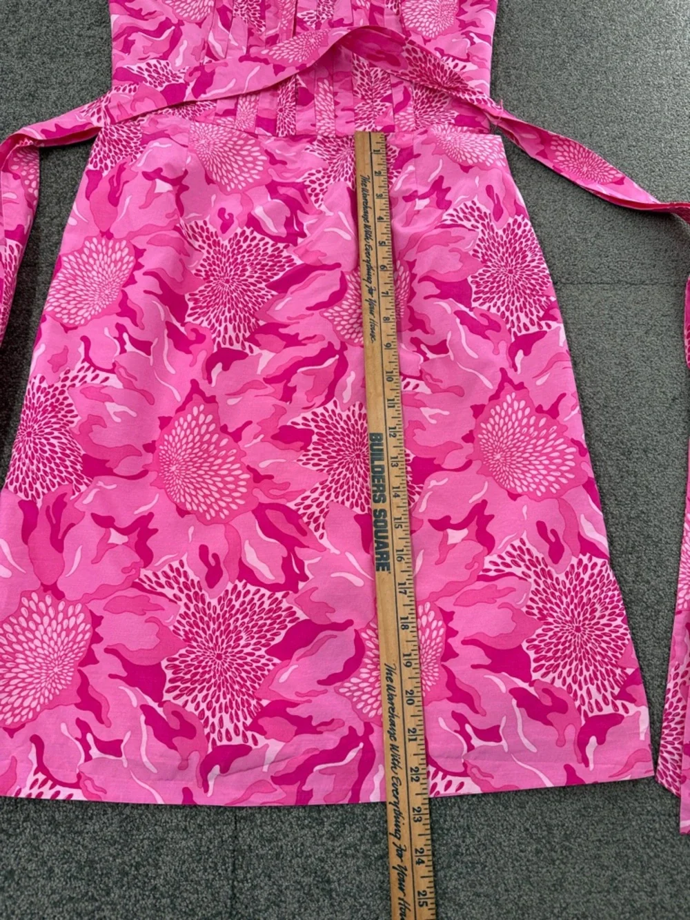 Lilly Pulitzer Dress Wm 8 Pink Floral Strapless Mini Preppy Summer Vibrant Cute - Picture 8 of 9